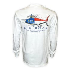 Big Rock NC Flag Silhouette Long Sleeve T-Shirt