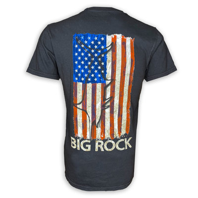 Big Rock Vintage Flag Short Sleeve T-Shirt