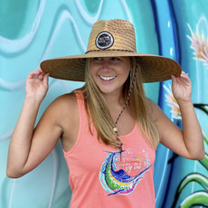 Big Rock Straw Heart Hat