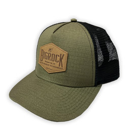 Big Rock Leather Hexagon Streak Trucker Hat
