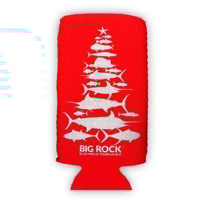Big Rock Red Fish Tree Koozie | Slim & Regular