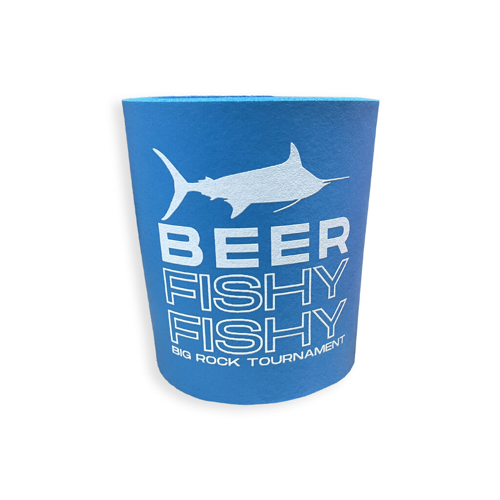 Rep Beer Pop Can Holder Fish Shaped Coozie koozie fun Plastic