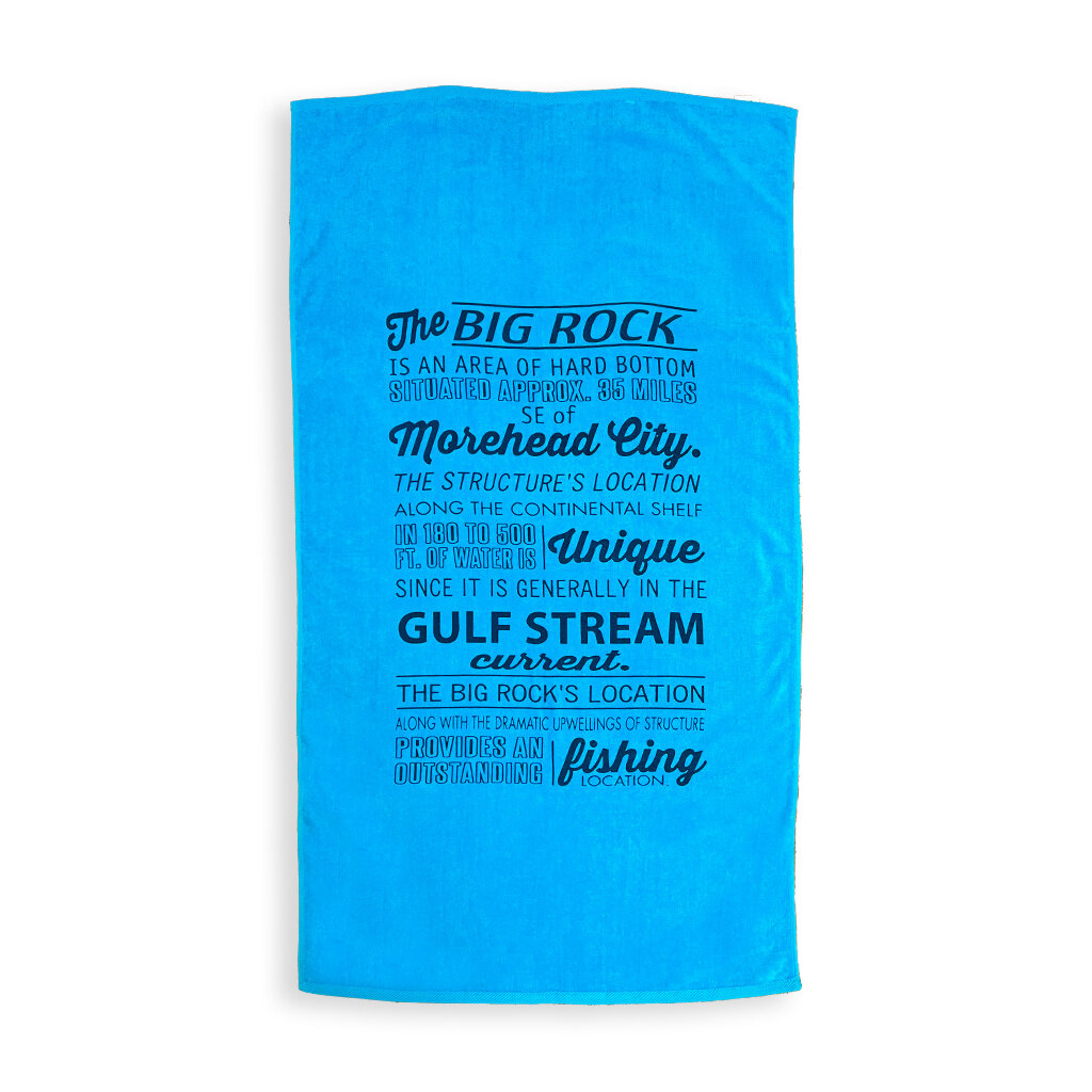 Big Rock Big Rock Summary Beach Towel