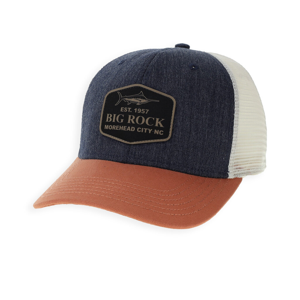 Big Rock Leather 57' Hexagon Marlin Trucker Hat