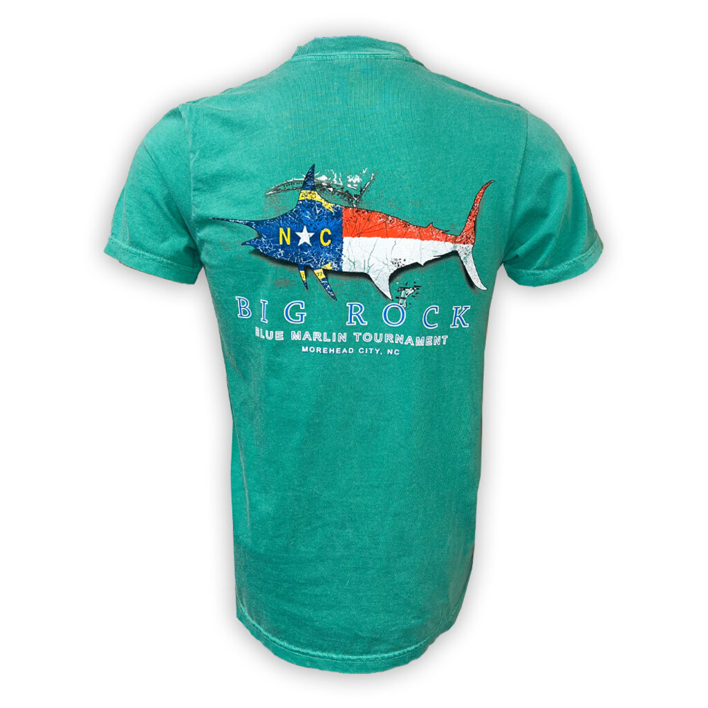 Big Rock NC Flag Silhouette Short Sleeve T-Shirt