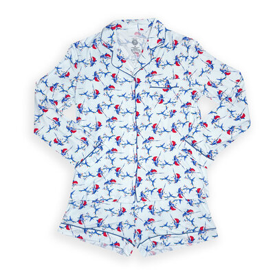 Big Rock Ladies Christmas Marlin Short PJ Set