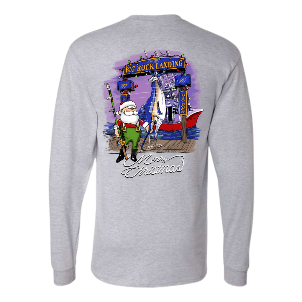 Big Rock Weigh Station Santa Long Sleeve