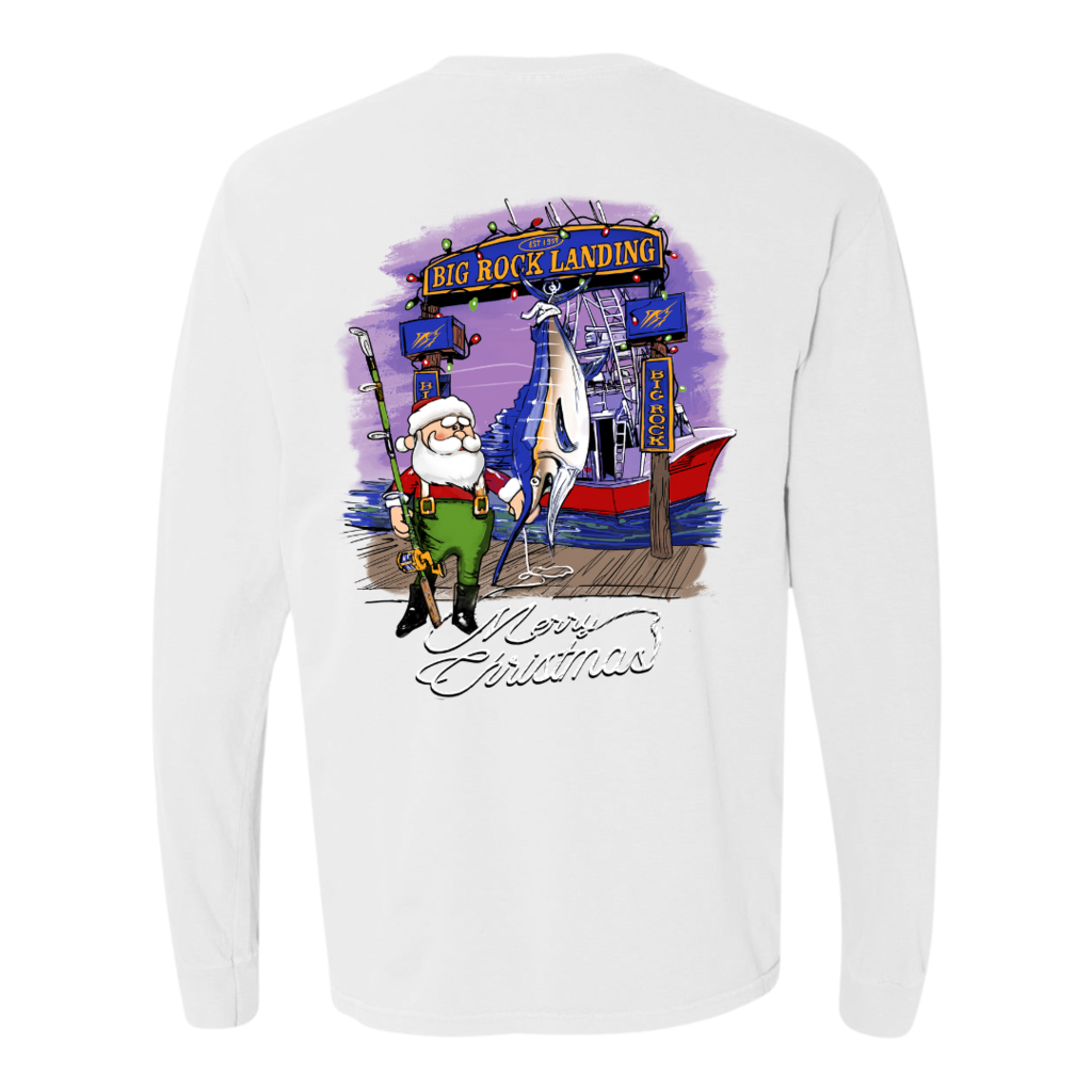 Big Rock Weigh Station Santa Long Sleeve
