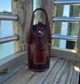 Big Rock Leather Single Barrel Bottle Tote