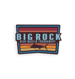 Big Rock Striped Label Sticker
