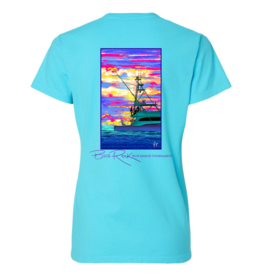 Big Rock Ladies Dusk Sunfish Short Sleeve V-Neck | 2 Colors