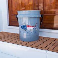 Big Rock NC Flag Rope Handle Bucket