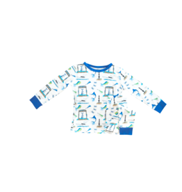Big Rock Triple Header Long Pajama Set | 2 Colors