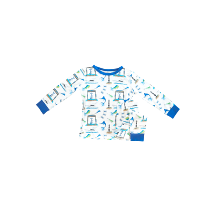 Big Rock Triple Header Long Pajama Set | 2 Colors