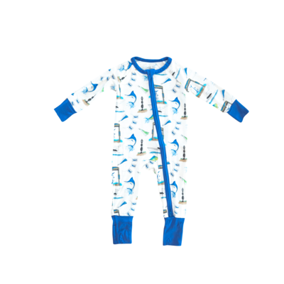 Big Rock Triple Header Infant Zippy Pajamas | 2 Colors