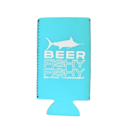 Big Rock Beer Fishy Fishy Slim Can Koozie | 4 Colors