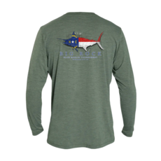 Big Rock NC Flag Anetik Long Sleeve Performance
