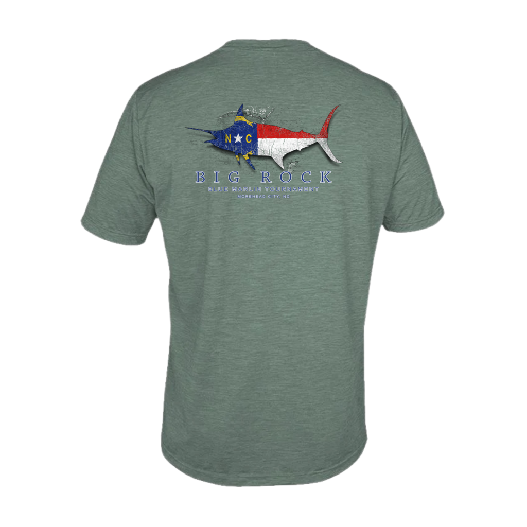 Big Rock NC Flag Anetik Short Sleeve Performance
