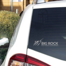 Big Rock Horizontal White Streak Decal