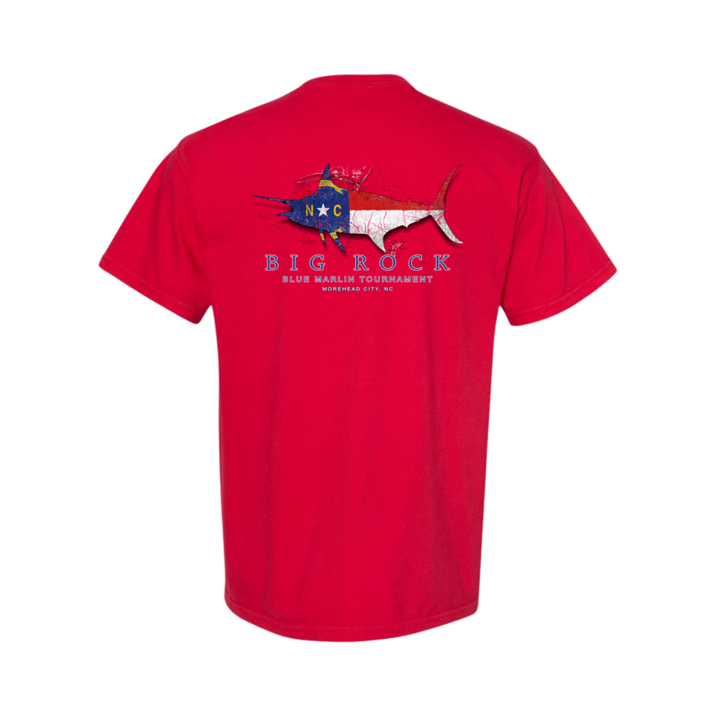 Big Rock NC Flag Silhouette Short Sleeve T-Shirt