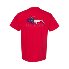 Big Rock NC Flag Silhouette Short Sleeve T-Shirt