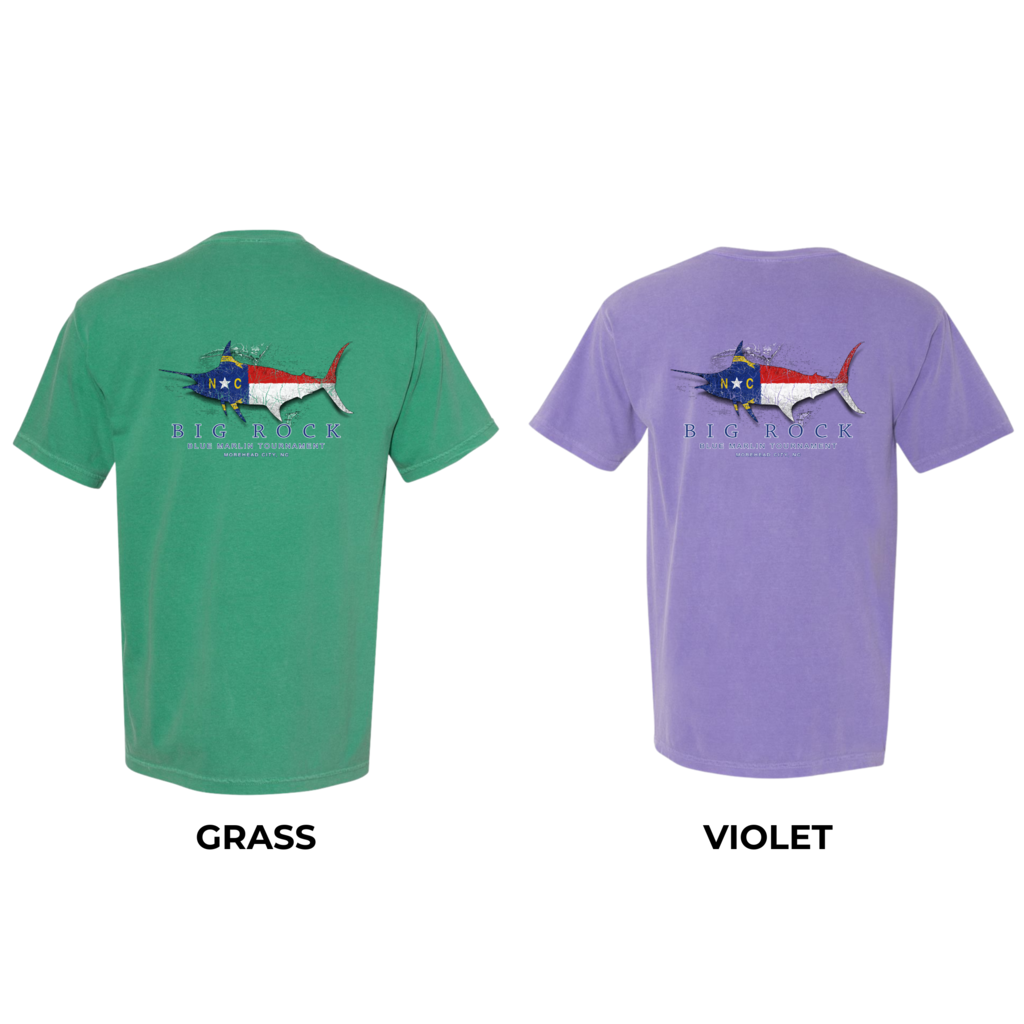 Big Rock NC Flag Silhouette Short Sleeve T-Shirt