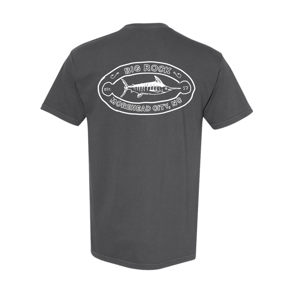 Big Rock Hand Drawn Oval Short Sleeve