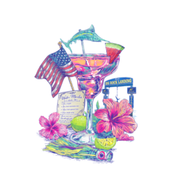 Big Rock Watermarlin Cocktail Sticker