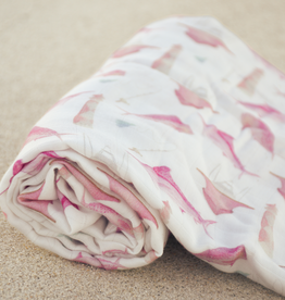 Big Rock Watercolor Swaddle | Pink