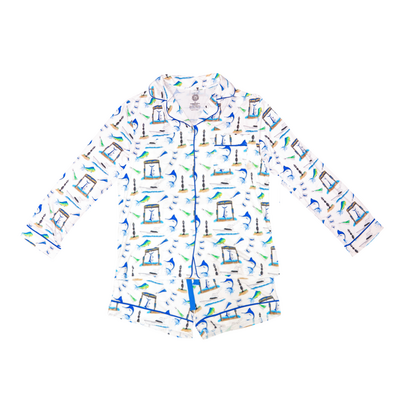 Big Rock Ladies Triple Header Long Pajama Set | 2 Colors