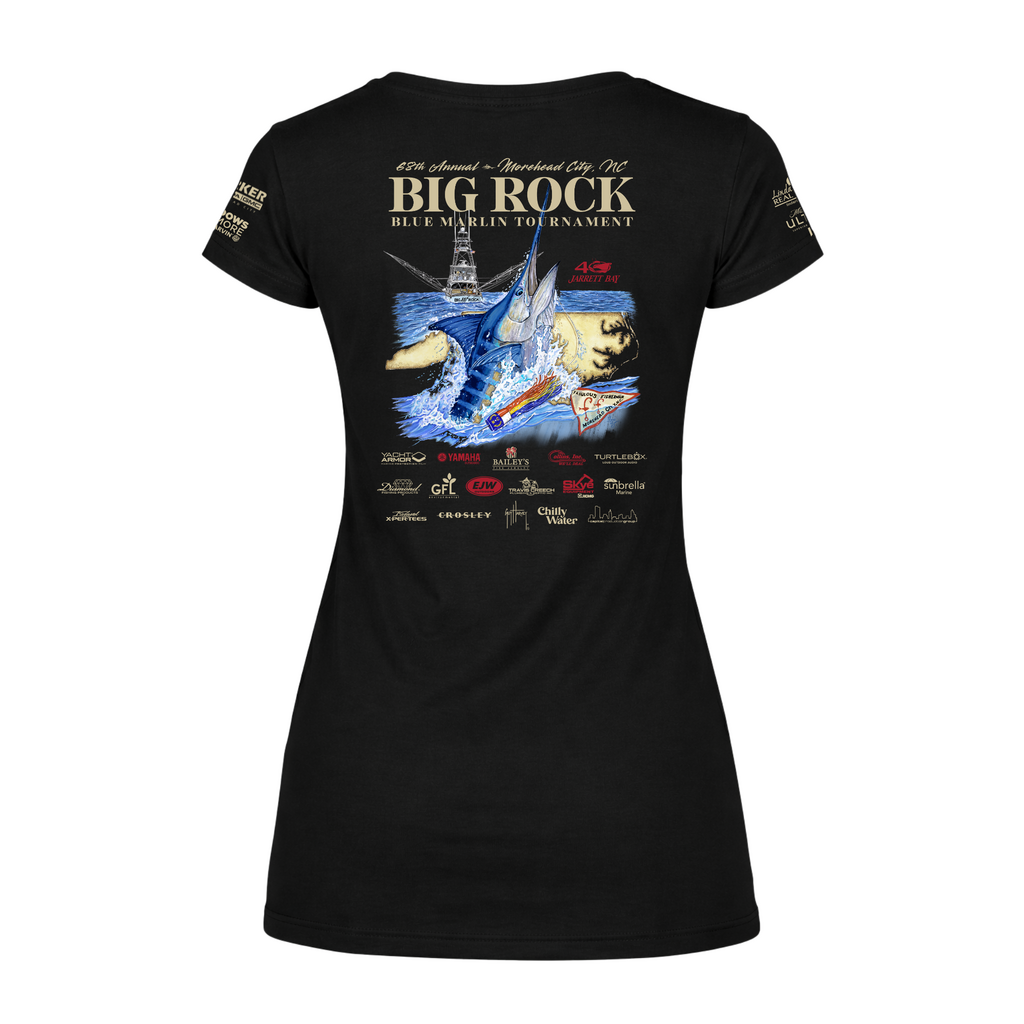 Big Rock Ladies 68th Short Sleeve V-Neck