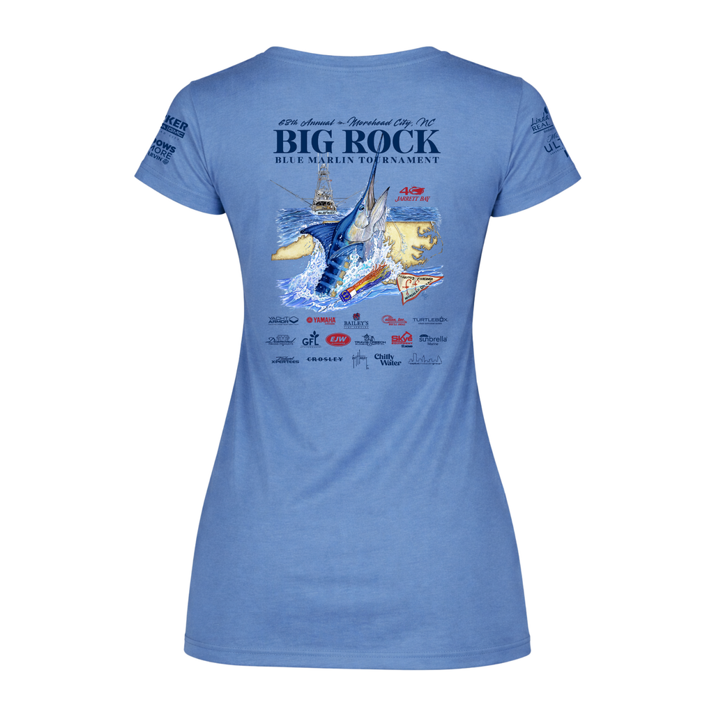 Big Rock Ladies 68th Short Sleeve V-Neck