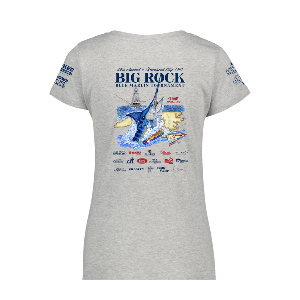 Big Rock Ladies 68th Short Sleeve V-Neck