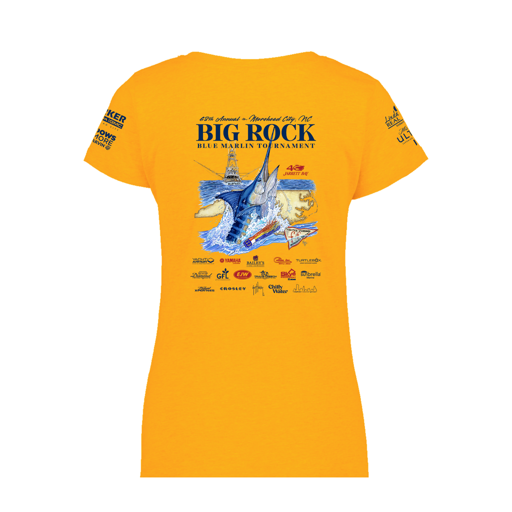 Big Rock Ladies 68th Short Sleeve V-Neck