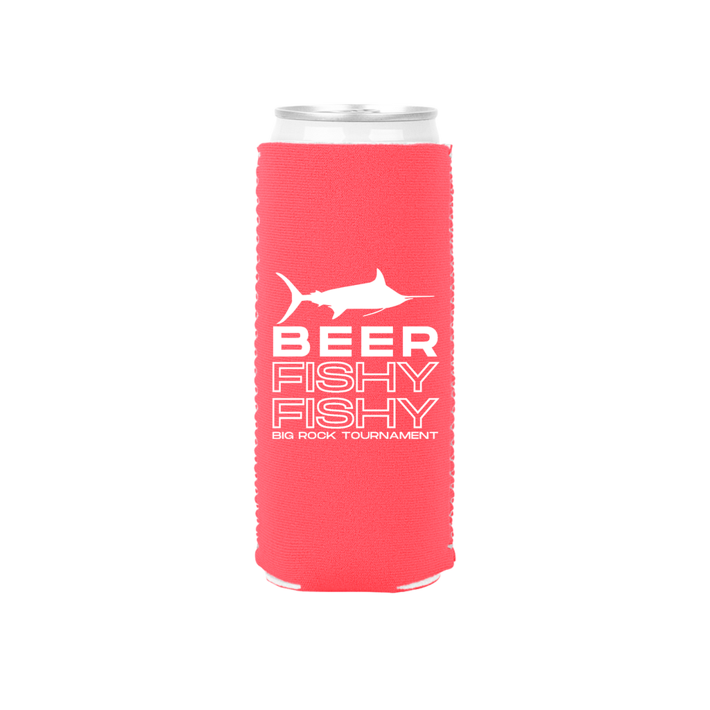 Big Rock Beer Fishy Fishy Slim Can Koozie