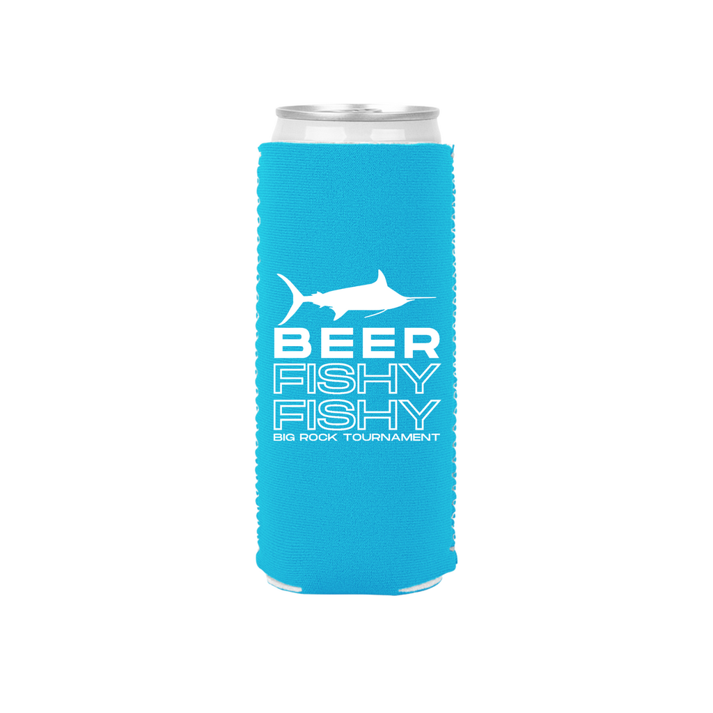 Big Rock Beer Fishy Fishy Slim Can Koozie