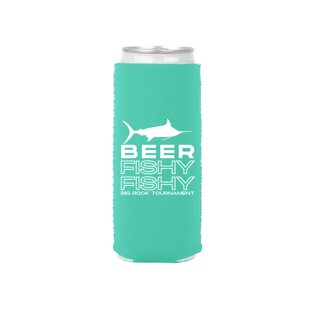 Big Rock Beer Fishy Fishy Slim Can Koozie