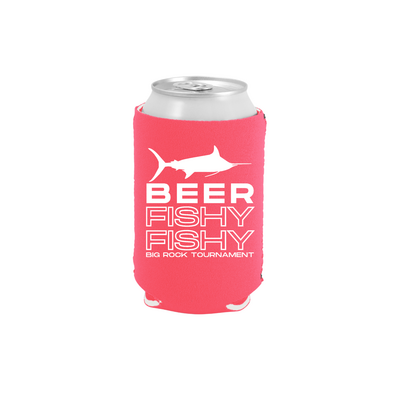 Big Rock Beer Fishy Fishy Can Koozie | 4 Colors