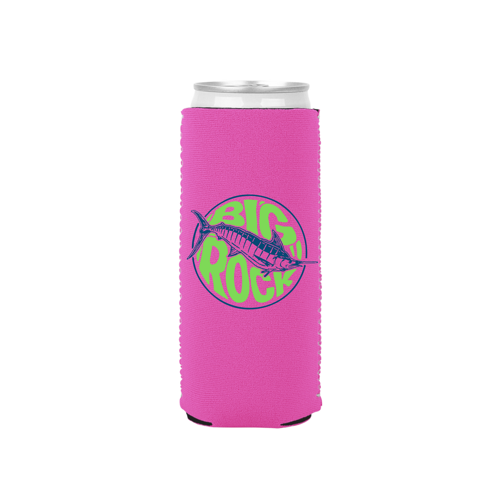Big Rock Squishy Marlin Slim Can Koozie
