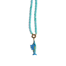 Big Rock Beaded Marlin Necklace