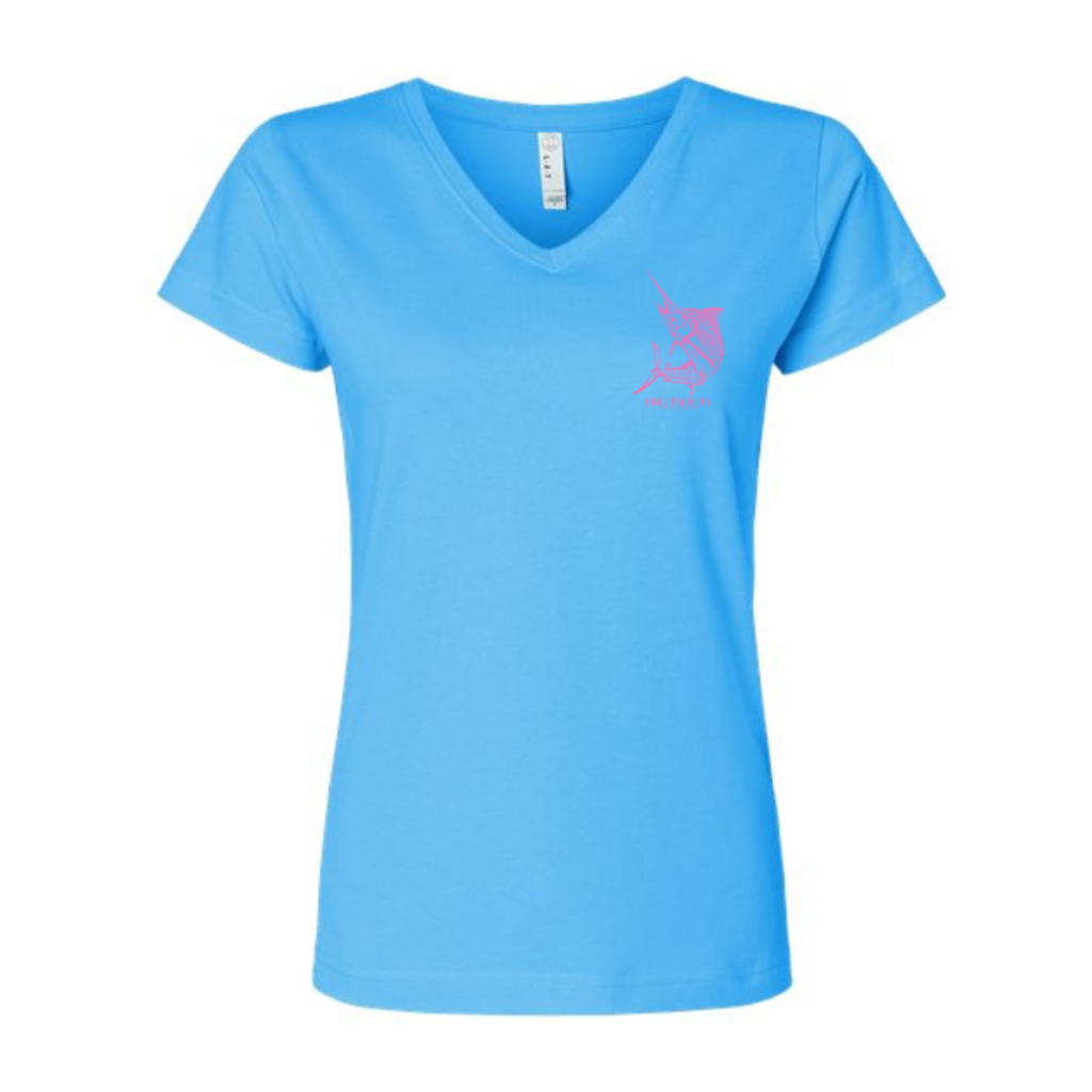 Big Rock Ladies Tribal Marlin V-Neck