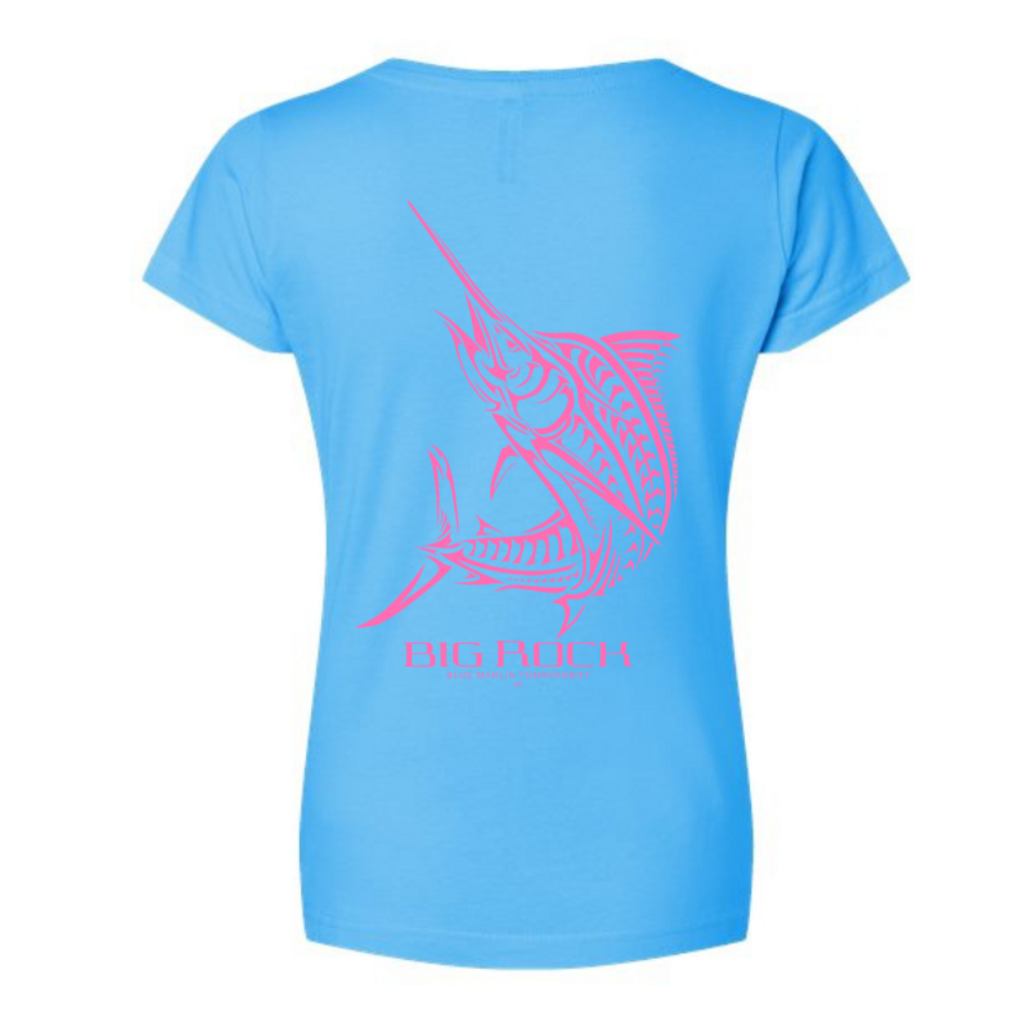 Big Rock Ladies Tribal Marlin V-Neck