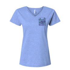 Big Rock Ladies Sun Rays Marlin V-Neck