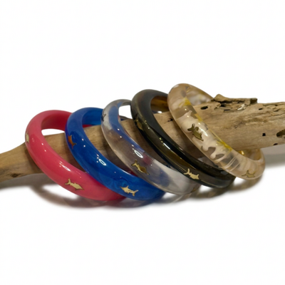 Big Rock Resin Marlin Bangle | 5 Colors