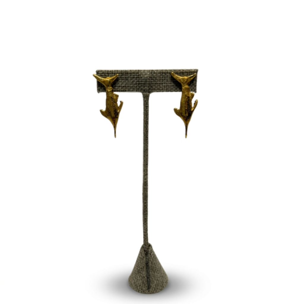 Big Rock Brass Marlin Earrings