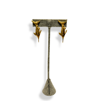 Big Rock Brass Marlin Earrings