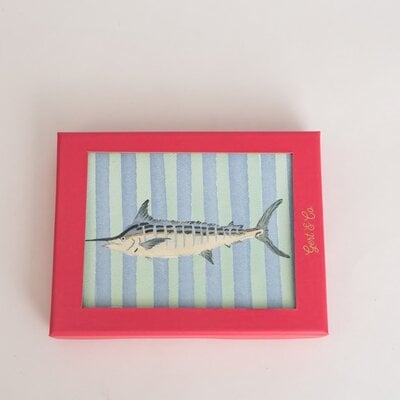 Big Rock Watercolor Marlin Greeting Cards (Set of 6)