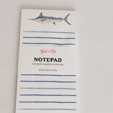 Big Rock Watercolor Marlin Notepad