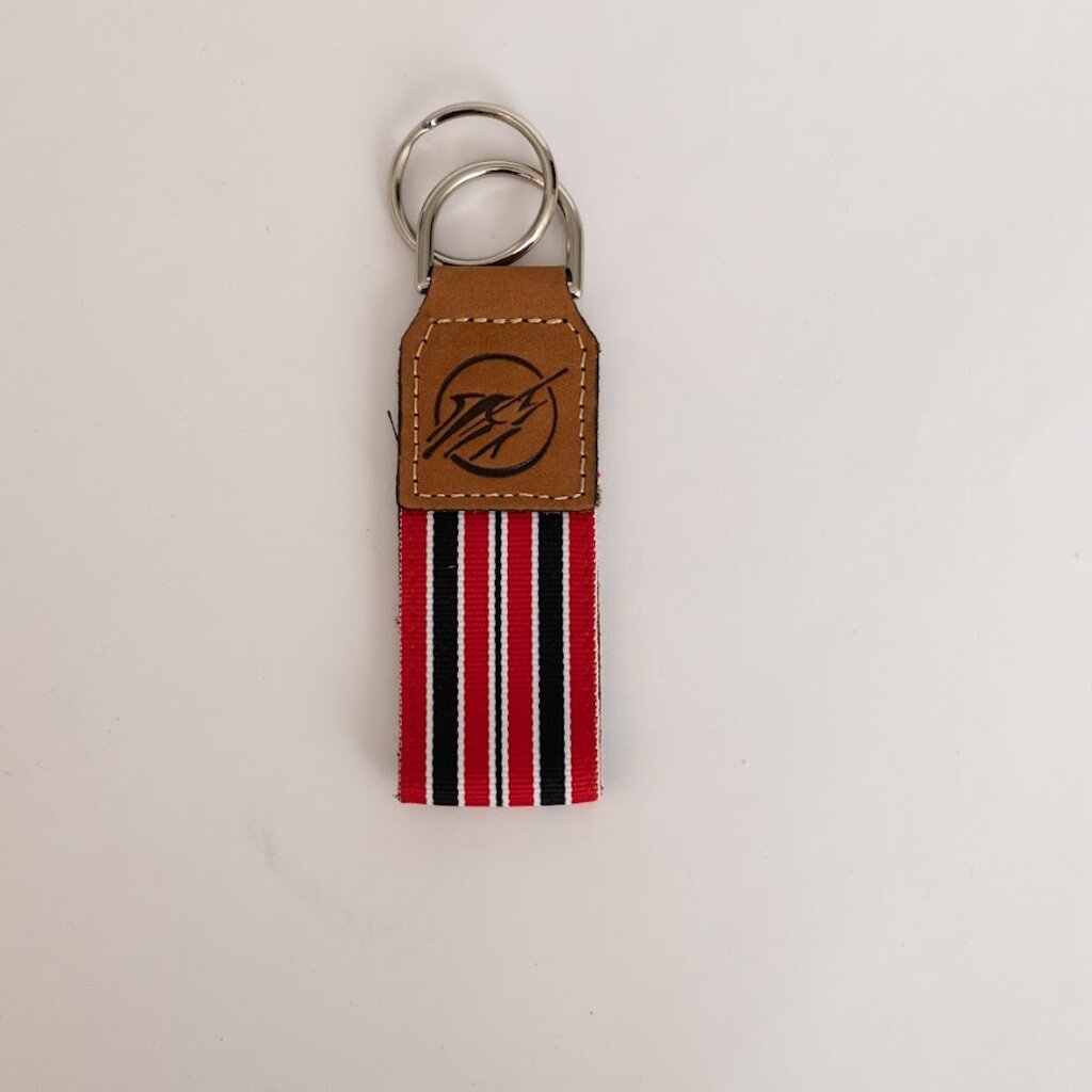 Big Rock Embossed Circle Streak Keychain