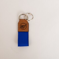 Big Rock Embossed Circle Streak Keychain